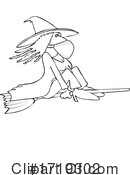 Witch Clipart #1719302 by djart