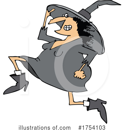 Royalty-Free (RF) Witch Clipart Illustration by djart - Stock Sample #1754103