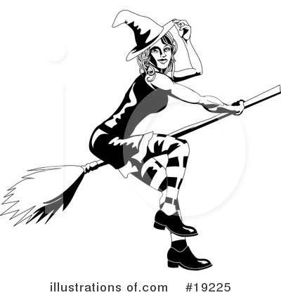 Witch Clipart #19225 by AtStockIllustration
