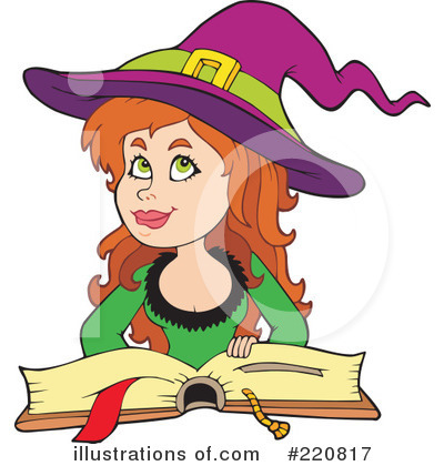 Royalty-Free (RF) Witch Clipart Illustration by visekart - Stock Sample #220817