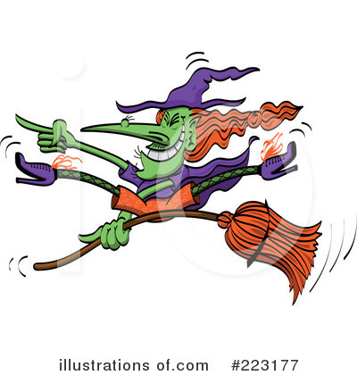 Royalty-Free (RF) Witch Clipart Illustration by Zooco - Stock Sample #223177