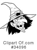 Witch Clipart #34096 by Lawrence Christmas Illustration