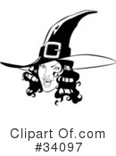 Witch Clipart #34097 by Lawrence Christmas Illustration