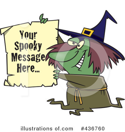 Royalty-Free (RF) Witch Clipart Illustration by toonaday - Stock Sample #436760