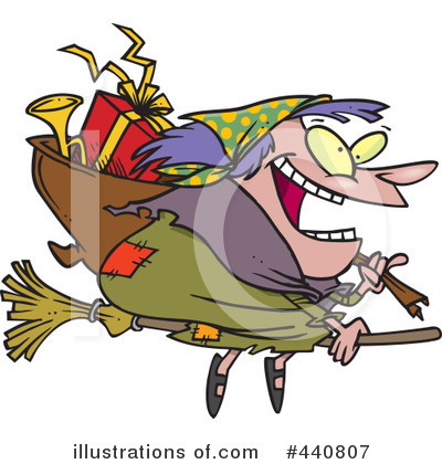 Royalty-Free (RF) Witch Clipart Illustration by toonaday - Stock Sample #440807