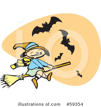 Royalty-Free (RF) Witch Clipart Illustration by xunantunich - Stock Sample #59354
