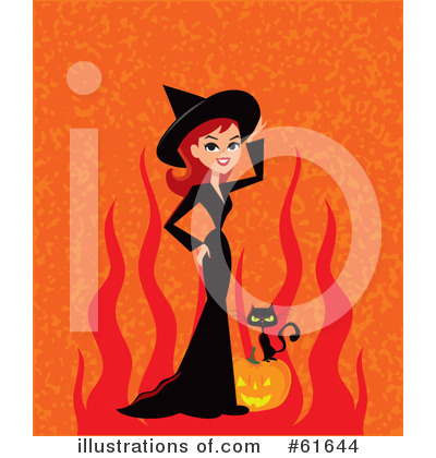 Royalty-Free (RF) Witch Clipart Illustration by Monica - Stock Sample #61644