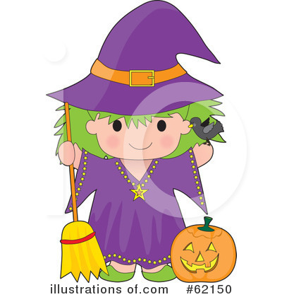 Royalty-Free (RF) Witch Clipart Illustration by Maria Bell - Stock Sample #62150