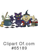 Witch Clipart #65189 by Dennis Holmes Designs