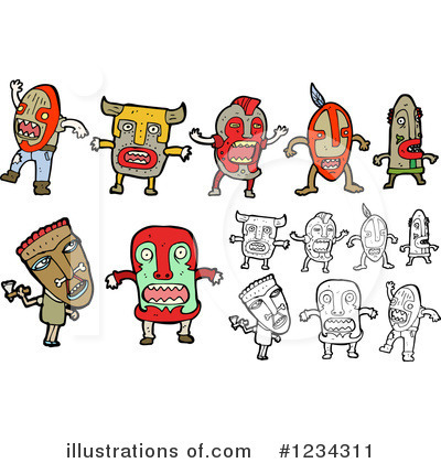Royalty-Free (RF) Witch Doctor Clipart Illustration by lineartestpilot - Stock Sample #1234311