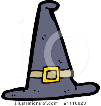 Royalty-Free (RF) Witch Hat Clipart Illustration by lineartestpilot - Stock Sample #1116623
