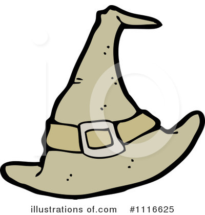 Royalty-Free (RF) Witch Hat Clipart Illustration by lineartestpilot - Stock Sample #1116625
