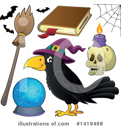 Royalty-Free (RF) Witchcraft Clipart Illustration by visekart - Stock Sample #1419468