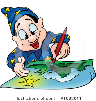 Royalty-Free (RF) Wizard Clipart Illustration by dero - Stock Sample #1083011