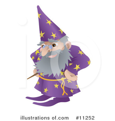 Royalty-Free (RF) Wizard Clipart Illustration by AtStockIllustration - Stock Sample #11252
