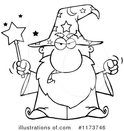 Royalty-Free (RF) Wizard Clipart Illustration by Hit Toon - Stock Sample #1173746
