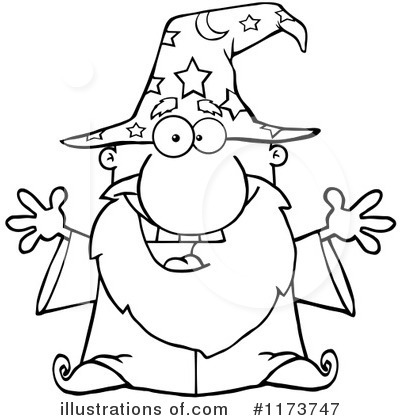 Royalty-Free (RF) Wizard Clipart Illustration by Hit Toon - Stock Sample #1173747