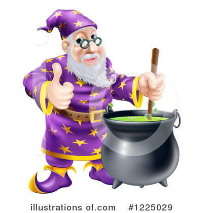 Magician Clipart #1225029 by AtStockIllustration