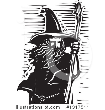 Royalty-Free (RF) Wizard Clipart Illustration by xunantunich - Stock Sample #1317511