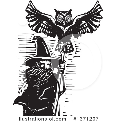Royalty-Free (RF) Wizard Clipart Illustration by xunantunich - Stock Sample #1371207