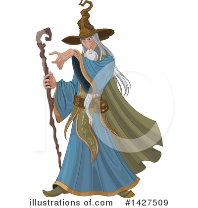 Royalty-Free (RF) Wizard Clipart Illustration by Pushkin - Stock Sample #1427509