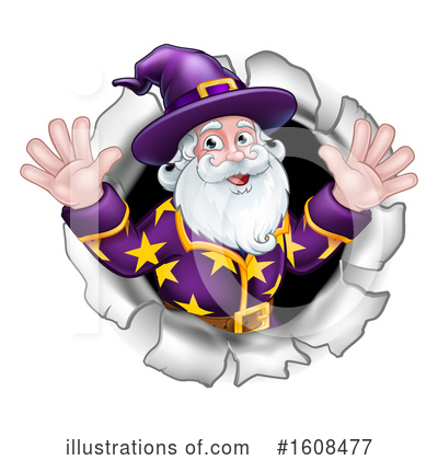 Royalty-Free (RF) Wizard Clipart Illustration by AtStockIllustration - Stock Sample #1608477