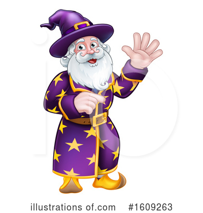 Royalty-Free (RF) Wizard Clipart Illustration by AtStockIllustration - Stock Sample #1609263