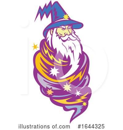 Royalty-Free (RF) Wizard Clipart Illustration by patrimonio - Stock Sample #1644325