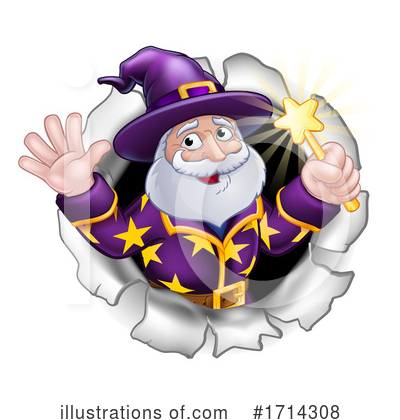 Royalty-Free (RF) Wizard Clipart Illustration by AtStockIllustration - Stock Sample #1714308
