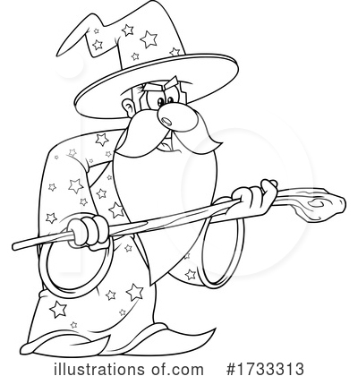 Royalty-Free (RF) Wizard Clipart Illustration by Hit Toon - Stock Sample #1733313