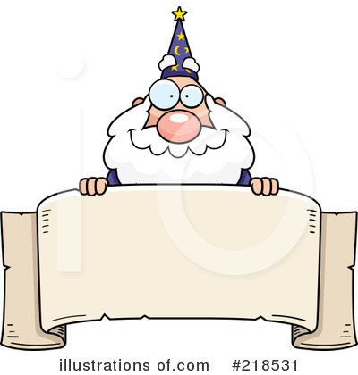 Royalty-Free (RF) Wizard Clipart Illustration by Cory Thoman - Stock Sample #218531