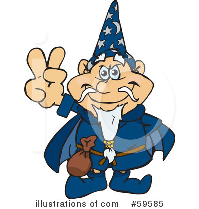 Royalty-Free (RF) Wizard Clipart Illustration by Dennis Holmes Designs - Stock Sample #59585