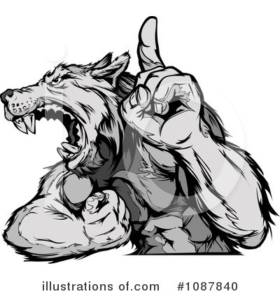 Coyote Clipart #1087840 by Chromaco