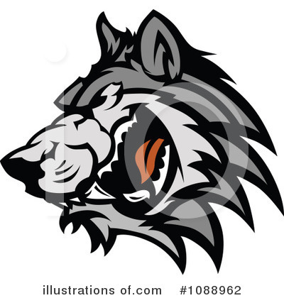 Royalty-Free (RF) Wolf Clipart Illustration by Chromaco - Stock Sample #1088962