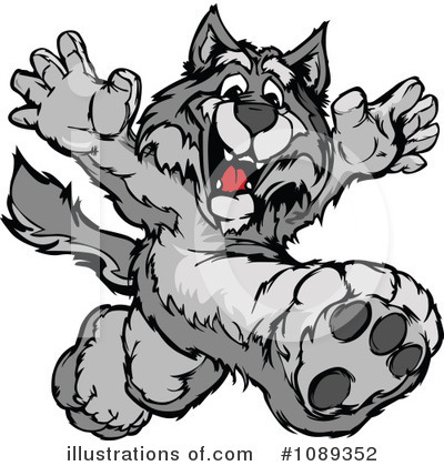 Royalty-Free (RF) Wolf Clipart Illustration by Chromaco - Stock Sample #1089352