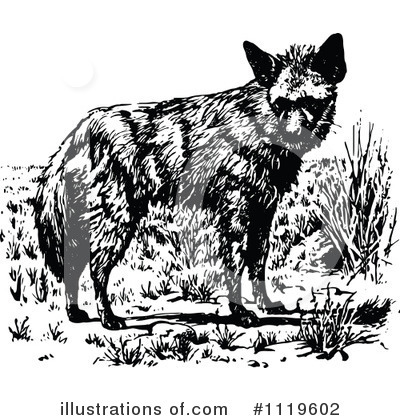 Wolf Clipart #1119602 by Prawny Vintage