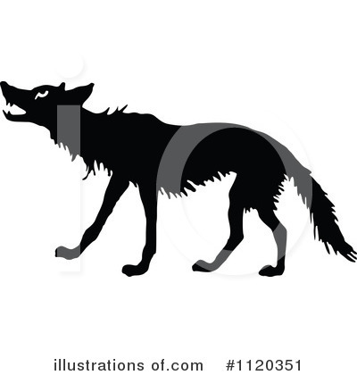 Royalty-Free (RF) Wolf Clipart Illustration by Prawny Vintage - Stock Sample #1120351
