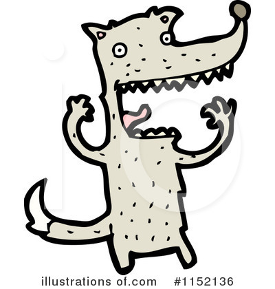 Royalty-Free (RF) Wolf Clipart Illustration by lineartestpilot - Stock Sample #1152136