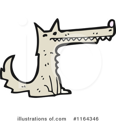 Royalty-Free (RF) Wolf Clipart Illustration by lineartestpilot - Stock Sample #1164346
