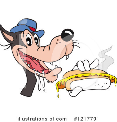 Hot Dog Clipart #1217791 by LaffToon