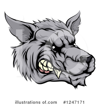 Wolf Clipart #1247171 by AtStockIllustration
