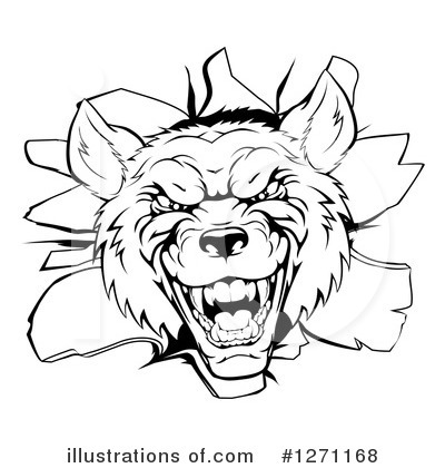 Royalty-Free (RF) Wolf Clipart Illustration by AtStockIllustration - Stock Sample #1271168