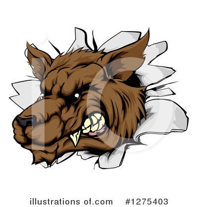 Royalty-Free (RF) Wolf Clipart Illustration by AtStockIllustration - Stock Sample #1275403