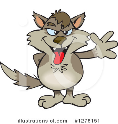 Royalty-Free (RF) Wolf Clipart Illustration by Dennis Holmes Designs - Stock Sample #1276151