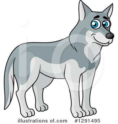 Royalty-Free (RF) Wolf Clipart Illustration by Vector Tradition SM - Stock Sample #1291495