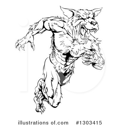 Royalty-Free (RF) Wolf Clipart Illustration by AtStockIllustration - Stock Sample #1303415