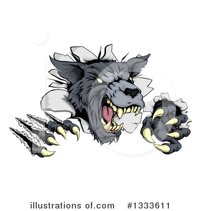 Royalty-Free (RF) Wolf Clipart Illustration by AtStockIllustration - Stock Sample #1333611