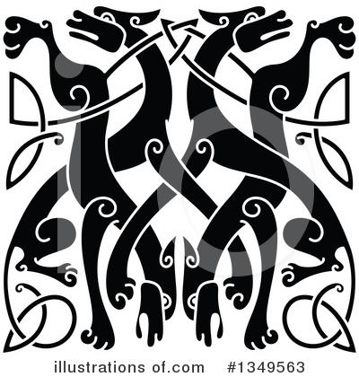 Royalty-Free (RF) Wolf Clipart Illustration by Vector Tradition SM - Stock Sample #1349563