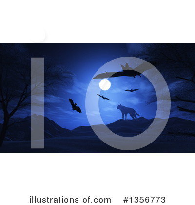 Royalty-Free (RF) Wolf Clipart Illustration by KJ Pargeter - Stock Sample #1356773