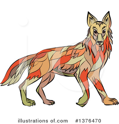 Wild Dog Clipart #1376470 by patrimonio